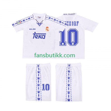 Fotballdrakt Real Madrid SEEDORF 10 Barn Retro Hjemmetrøye 1996 1997 Kortermet